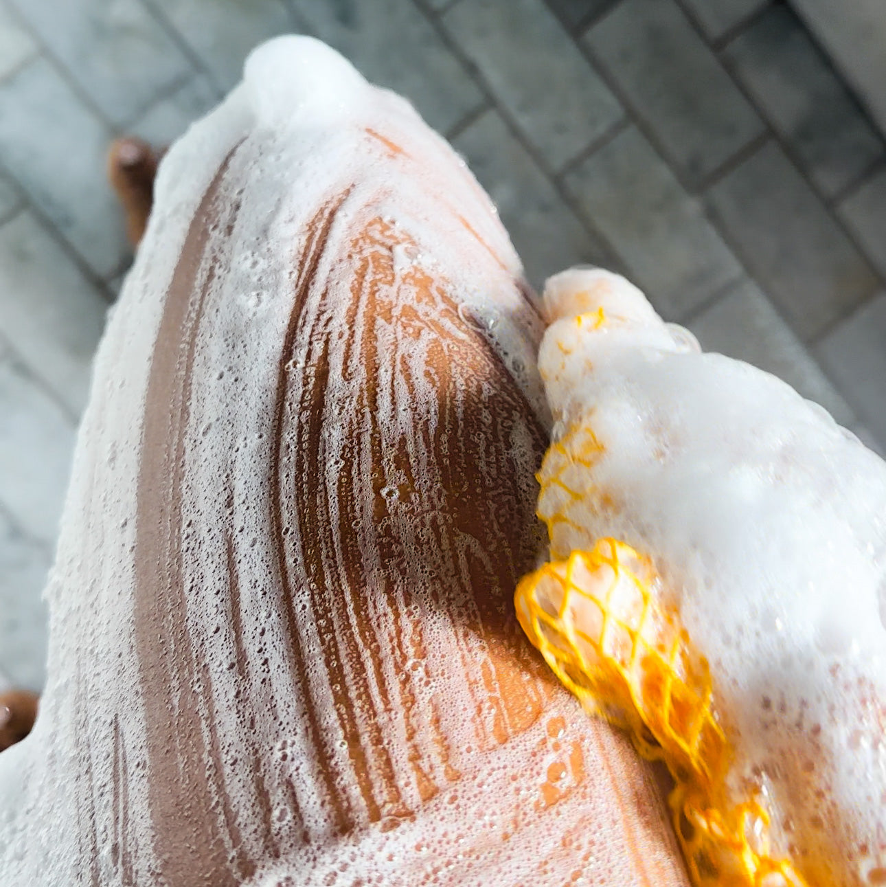 Oumeya-Éponge de bain exfoliante