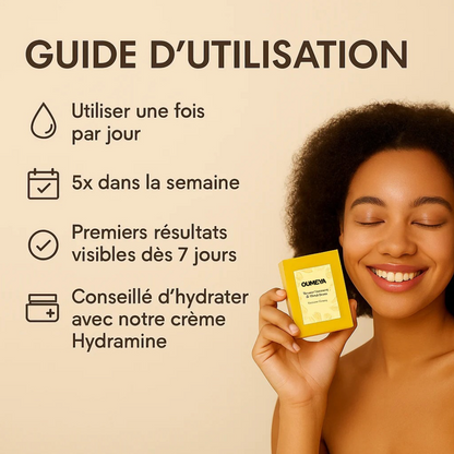 Oumeya-Savon Anti-Taches au Curcuma et à l’Acide Kojique