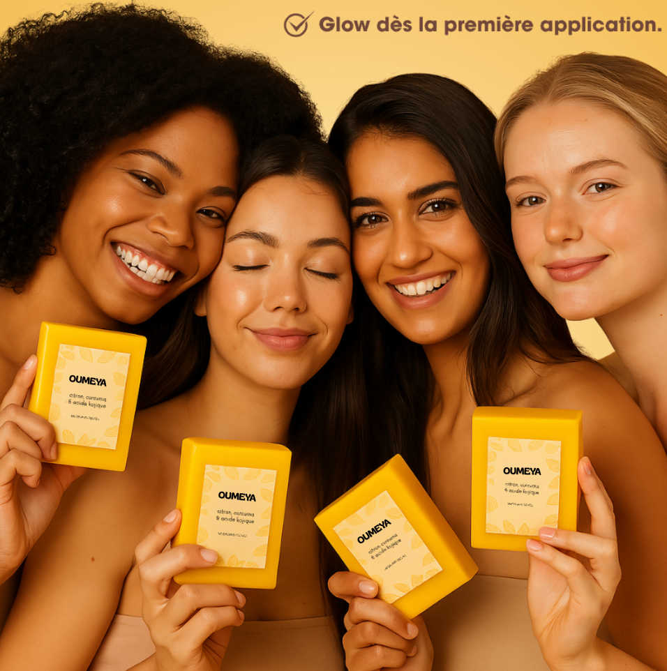 Oumeya-Savon Anti-Taches au Curcuma et à l’Acide Kojique